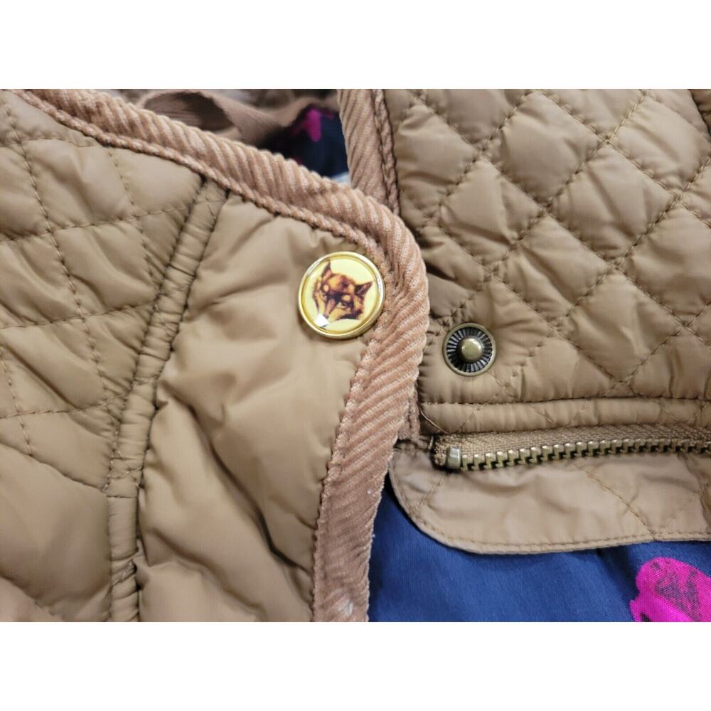 Joules Tan Quilted Jacket View 5